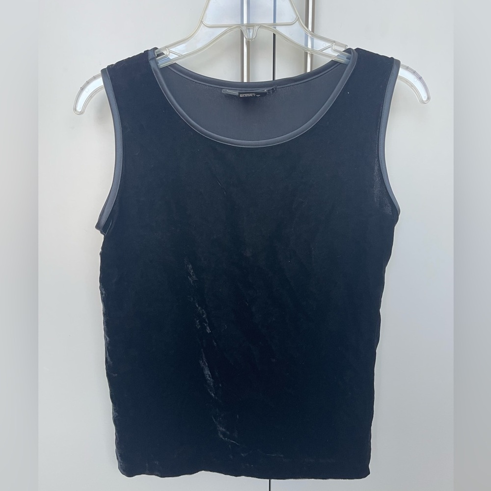Andrea Jovine petite velvet shell tank